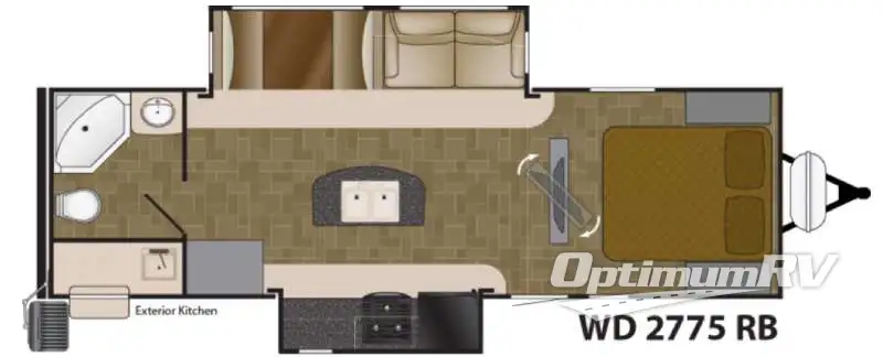 2016 Heartland Wilderness 2775RB RV Floorplan Photo