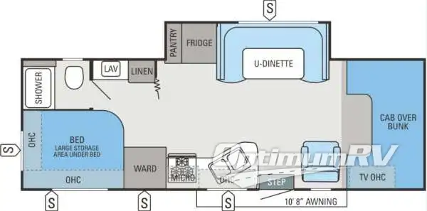 2014 Jayco Redhawk 26XS RV Floorplan Photo