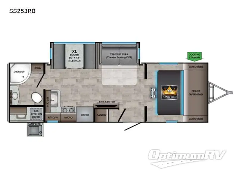 2022 CrossRoads Sunset Trail SS253RB RV Floorplan Photo