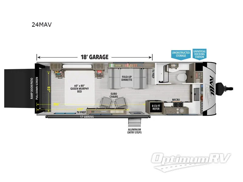 2025 Grand Design Momentum MAV 24MAV RV Floorplan Photo