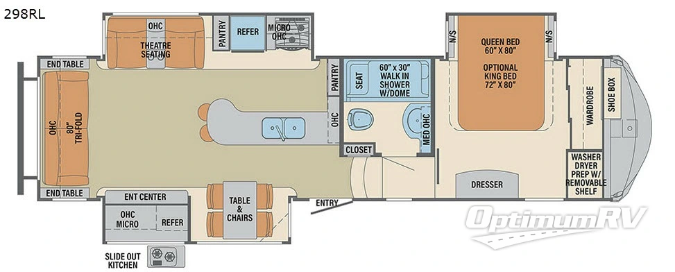 2018 Palomino Columbus F298RL RV Floorplan Photo