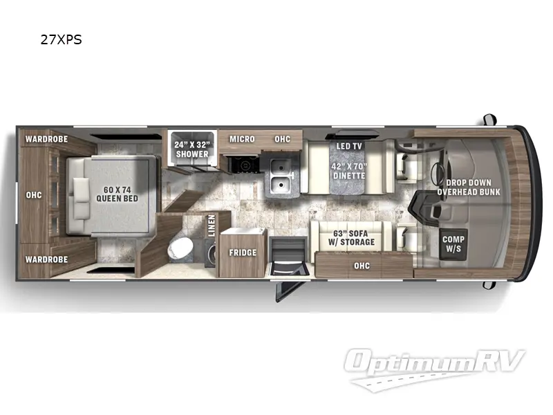 2023 Coachmen Pursuit 27XPS RV Floorplan Photo