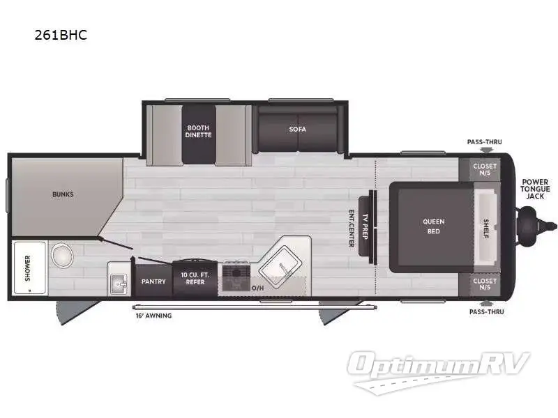 2025 Keystone Springdale Classic 261BHC RV Floorplan Photo