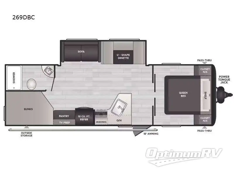 2025 Keystone Springdale Classic 269DBC RV Floorplan Photo