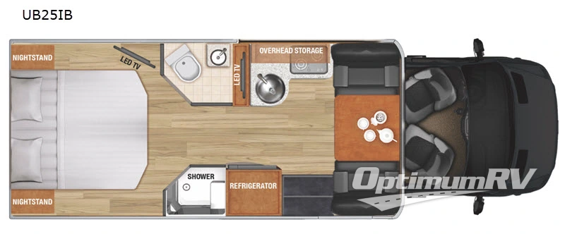 2021 Regency Ultra Brougham UB25IB RV Floorplan Photo