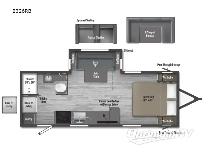 2025 Winnebago Minnie 2326RB RV Floorplan Photo