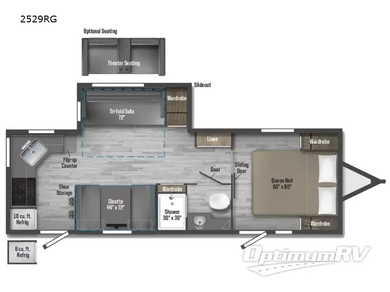 2025 Winnebago Minnie 2529RG RV Floorplan Photo