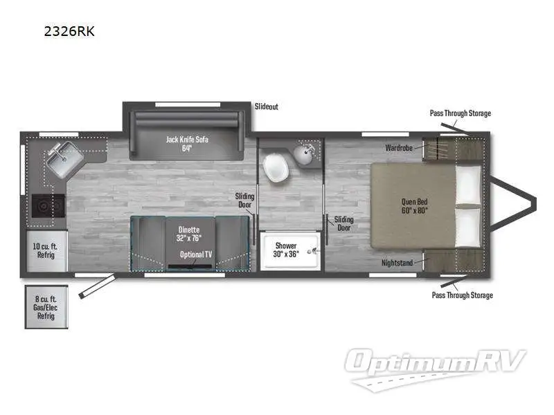 2025 Winnebago M-Series 2326RK RV Floorplan Photo