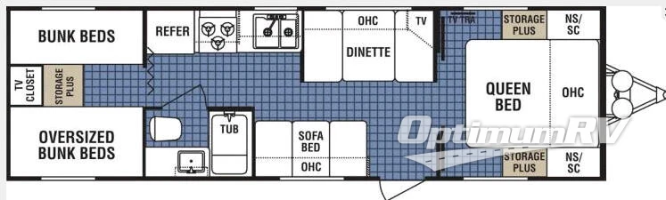 2007 Dutchmen Lite 29Q RV Floorplan Photo