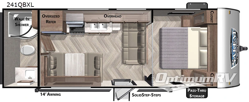 2020 Forest River Salem Cruise Lite 241QBXL RV Floorplan Photo