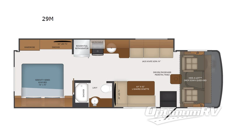 2019 Fleetwood Flair 29M RV Floorplan Photo