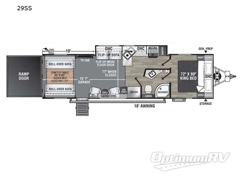 2022 Coachmen Adrenaline 29SS RV Floorplan Photo