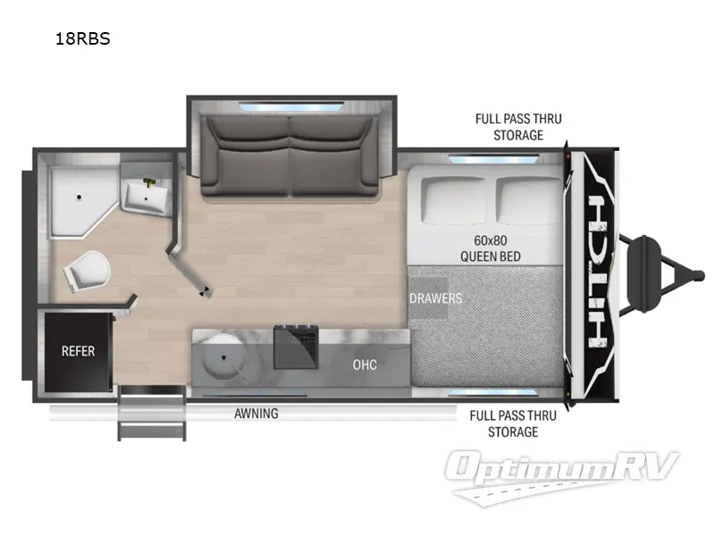 2023 Cruiser Hitch 18RBS RV Floorplan Photo