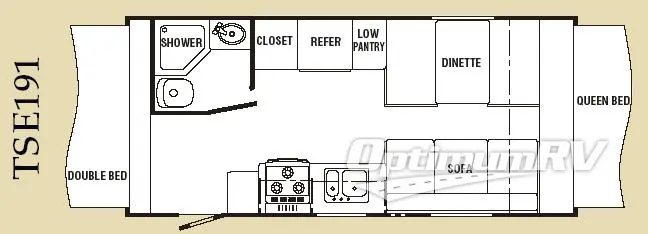 2007 R-Vision Trail Sport TSE191 RV Floorplan Photo