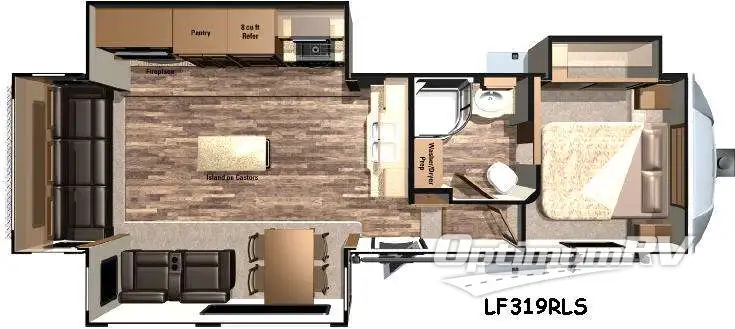 2016 Highland Ridge Open Range Light LF319RLS RV Floorplan Photo