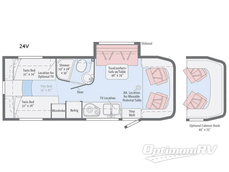2017 Winnebago View 24V Floorplan Photo