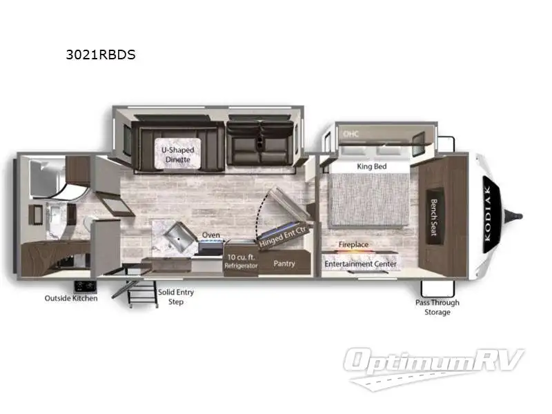 2021 Dutchmen Kodiak 3021RBDS RV Floorplan Photo