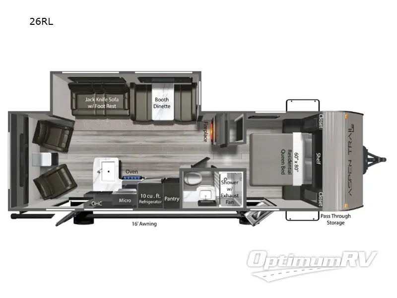 2025 Dutchmen Aspen Trail LE 26RL RV Floorplan Photo