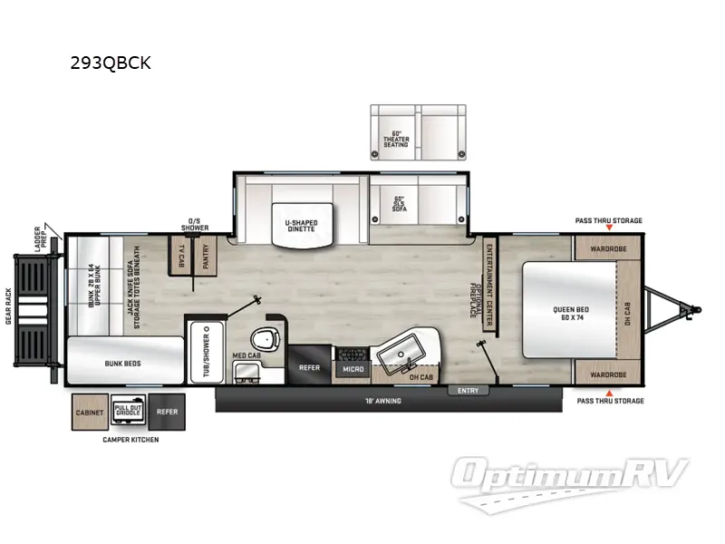 2024 Coachmen Catalina Legacy Edition 293QBCK RV Floorplan Photo