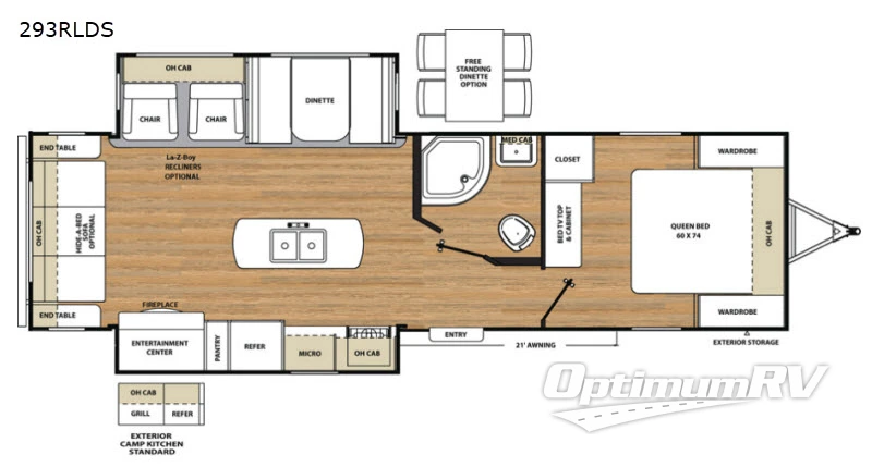 2018 Coachmen Catalina Legacy 293RLDS RV Floorplan Photo