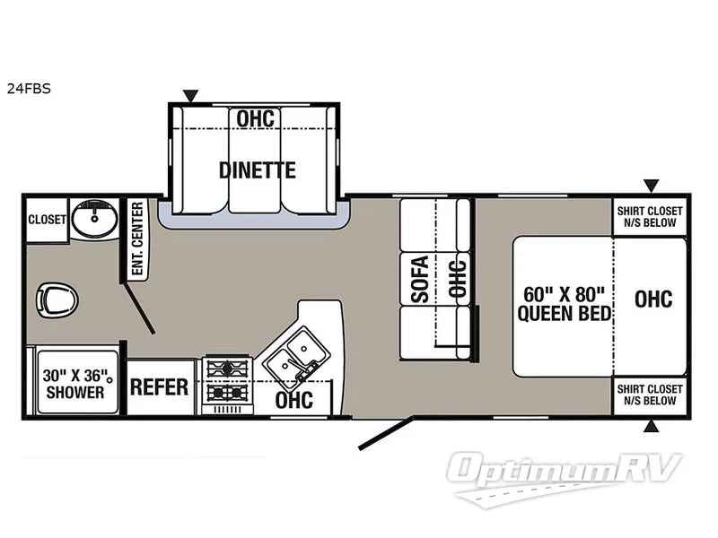 2018 Palomino Puma 24FBS RV Floorplan Photo