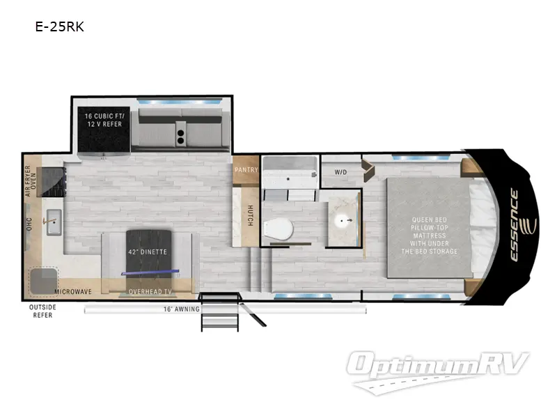 2024 Cruiser Essence E-25RK RV Floorplan Photo