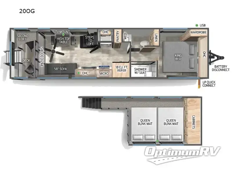 2025 Forest River Timberwolf 20OG RV Floorplan Photo