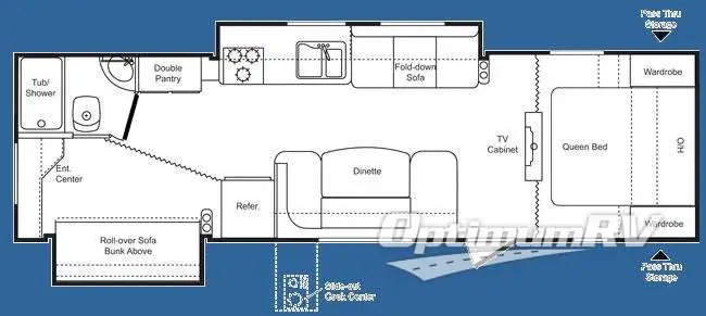 2008 Keystone Passport 300BH RV Floorplan Photo