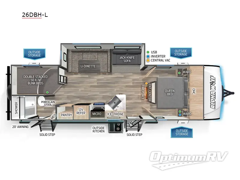 2025 Forest River Cherokee Black Label 16MLBL RV Floorplan Photo