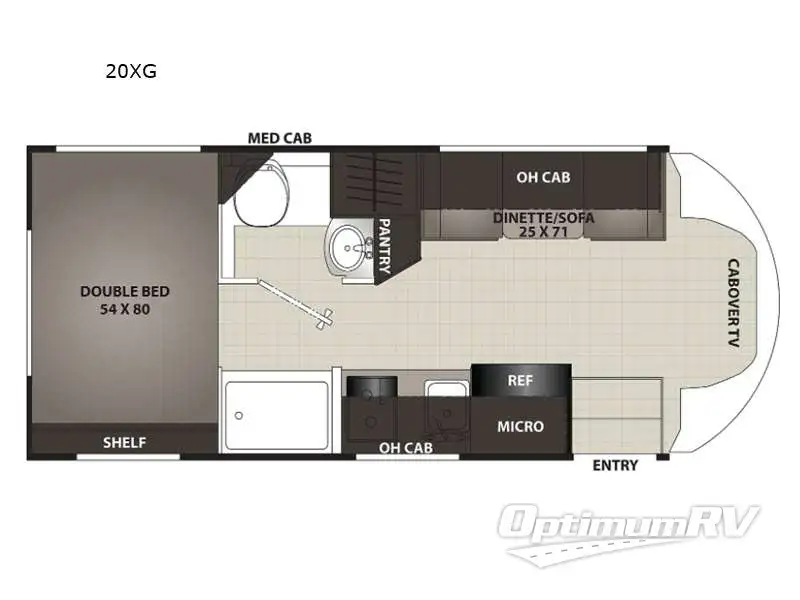 2022 Coachmen Cross Trail Transit 20XG RV Floorplan Photo