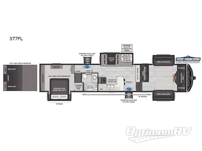 2022 Keystone Montana High Country 377FL RV Floorplan Photo