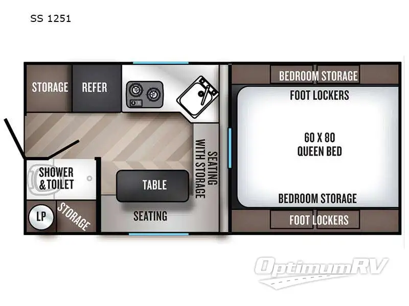 2021 Palomino Backpack Edition SS 1251 RV Floorplan Photo