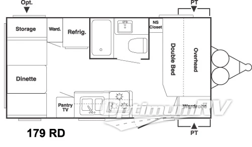 2007 Keystone Springdale 179RD RV Floorplan Photo