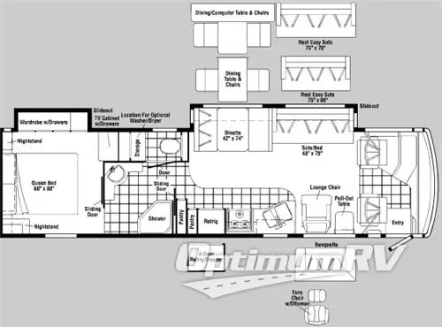 2006 Winnebago Journey 36G RV Floorplan Photo