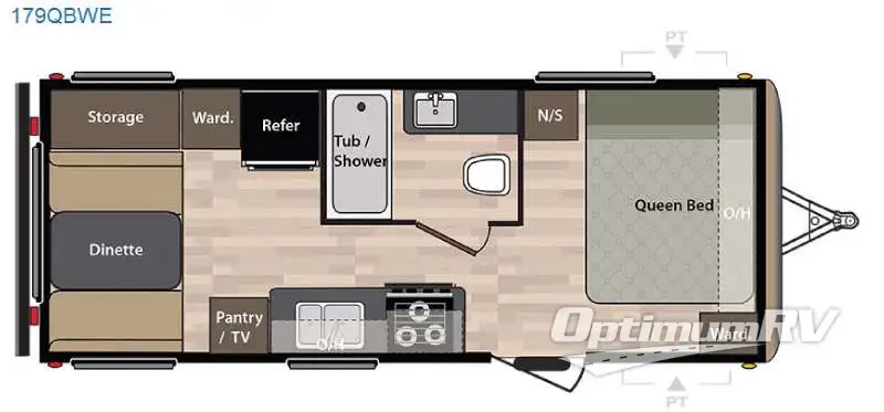 2017 Keystone Springdale 179QBWE RV Floorplan Photo