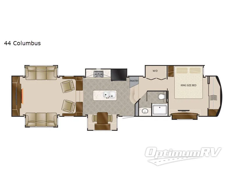 2020 DRV Luxury Suites Mobile Suites 44 Columbus RV Floorplan Photo