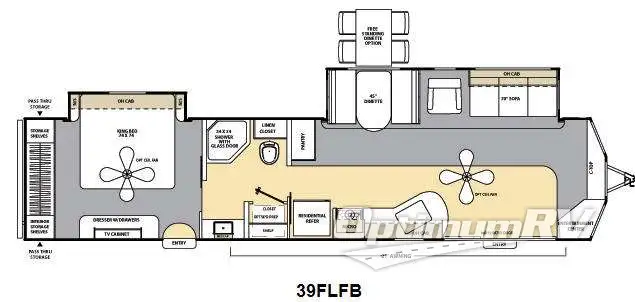 2012 Coachmen Catalina Deluxe Edition 39FLFB RV Floorplan Photo