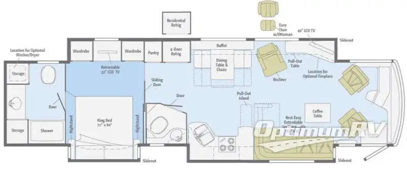 2011 Itasca Ellipse 42QD Floorplan Photo
