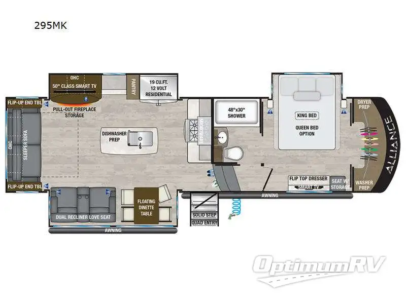 2023 Alliance Paradigm 295MK RV Floorplan Photo