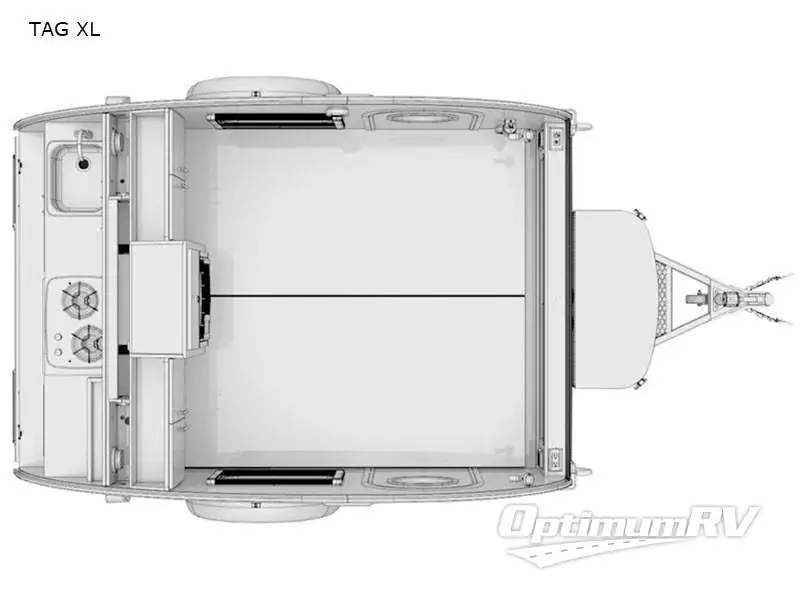 2022 nuCamp TAG XL 6-Wide RV Floorplan Photo