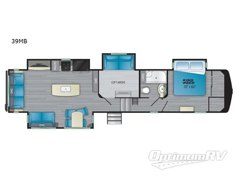 2022 Heartland Bighorn Traveler 39MB RV Floorplan Photo