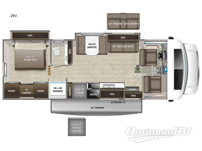 2023 Entegra Esteem 29V RV Floorplan Photo