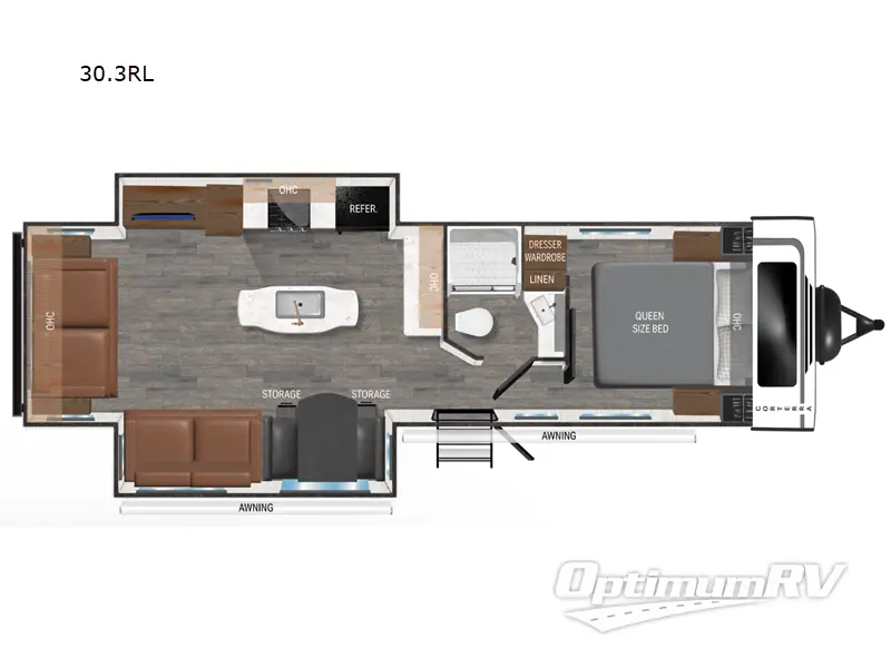 2025 Heartland Corterra 30.3RL RV Floorplan Photo