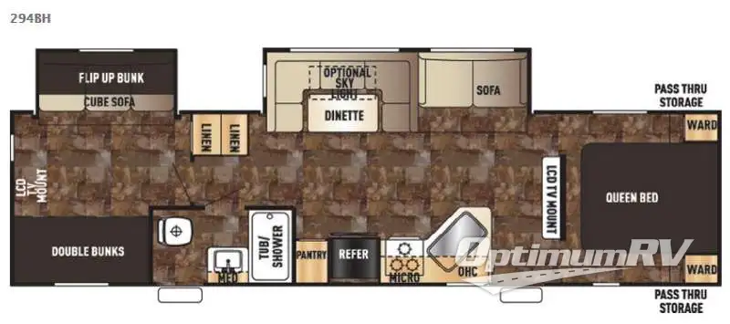 2016 Forest River Cherokee 294BH RV Floorplan Photo