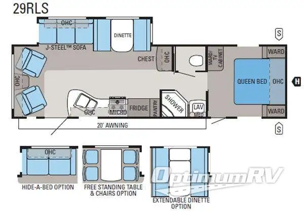 2011 Jayco Jay Flight G2 29RLS RV Floorplan Photo