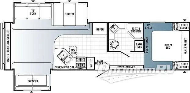 2012 Palomino Puma 31RDSS RV Floorplan Photo