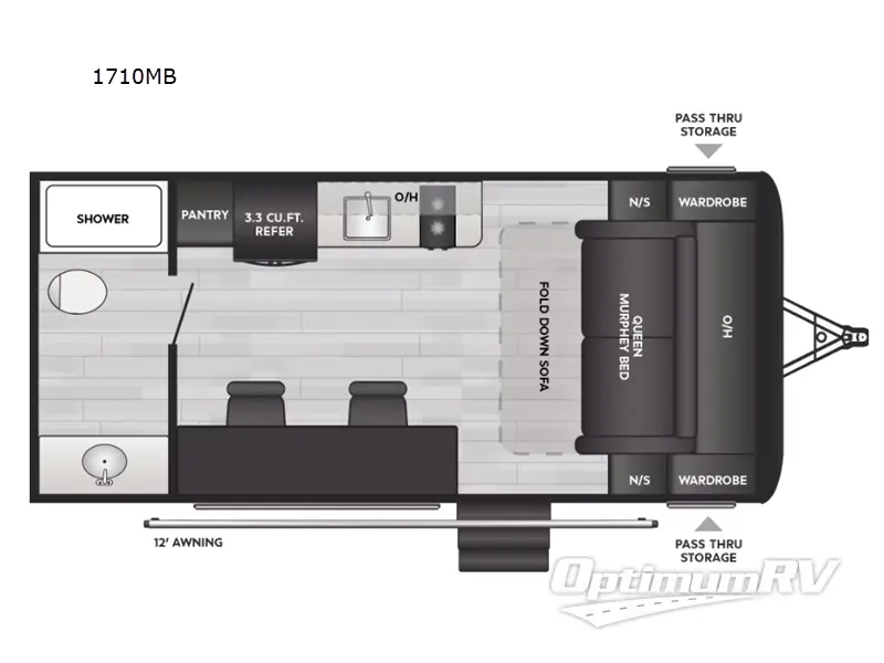 2025 Keystone Springdale Classic Mini 1710MB RV Floorplan Photo