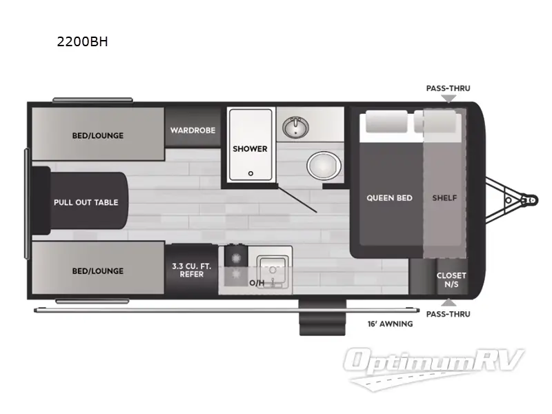 2025 Keystone Springdale Classic Mini 2200BH RV Floorplan Photo