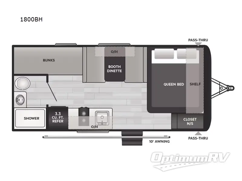 2025 Keystone Springdale Classic Mini 1800BH RV Floorplan Photo