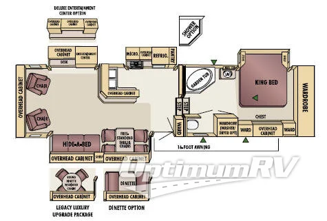 2005 Jayco Designer 31 RLS RV Floorplan Photo